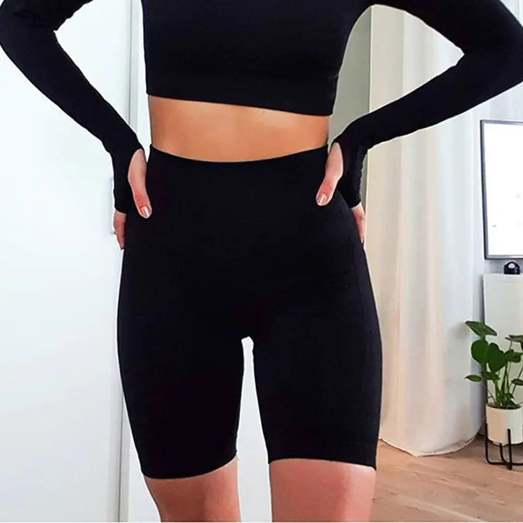 Seamless Long Sleeve Yoga Set for Fitness (New Arrival)