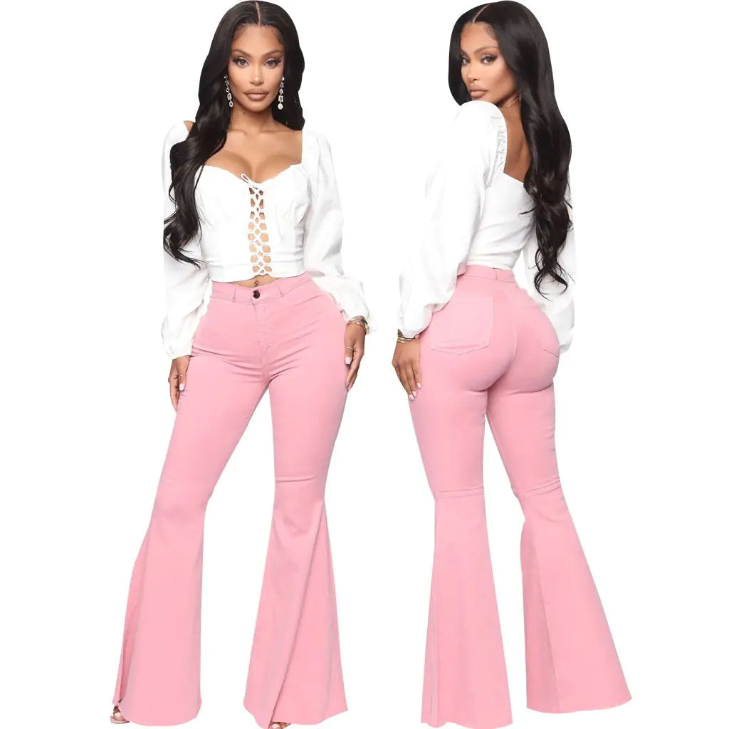 High Waist Slim Fit Fashionable All-Match Pants