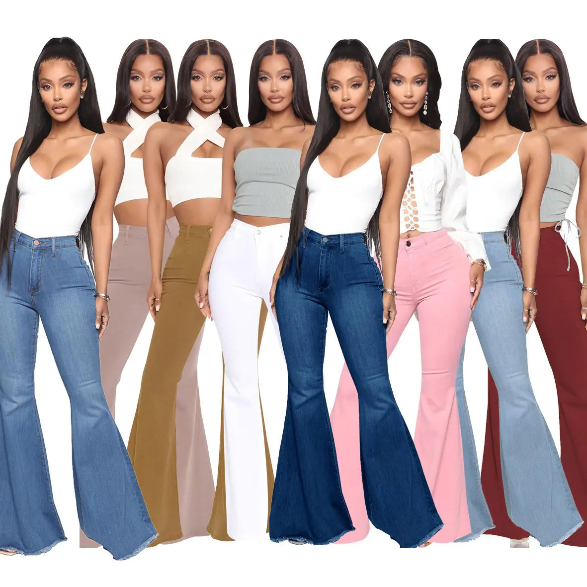 High Waist Slim Fit Fashionable All-Match Pants