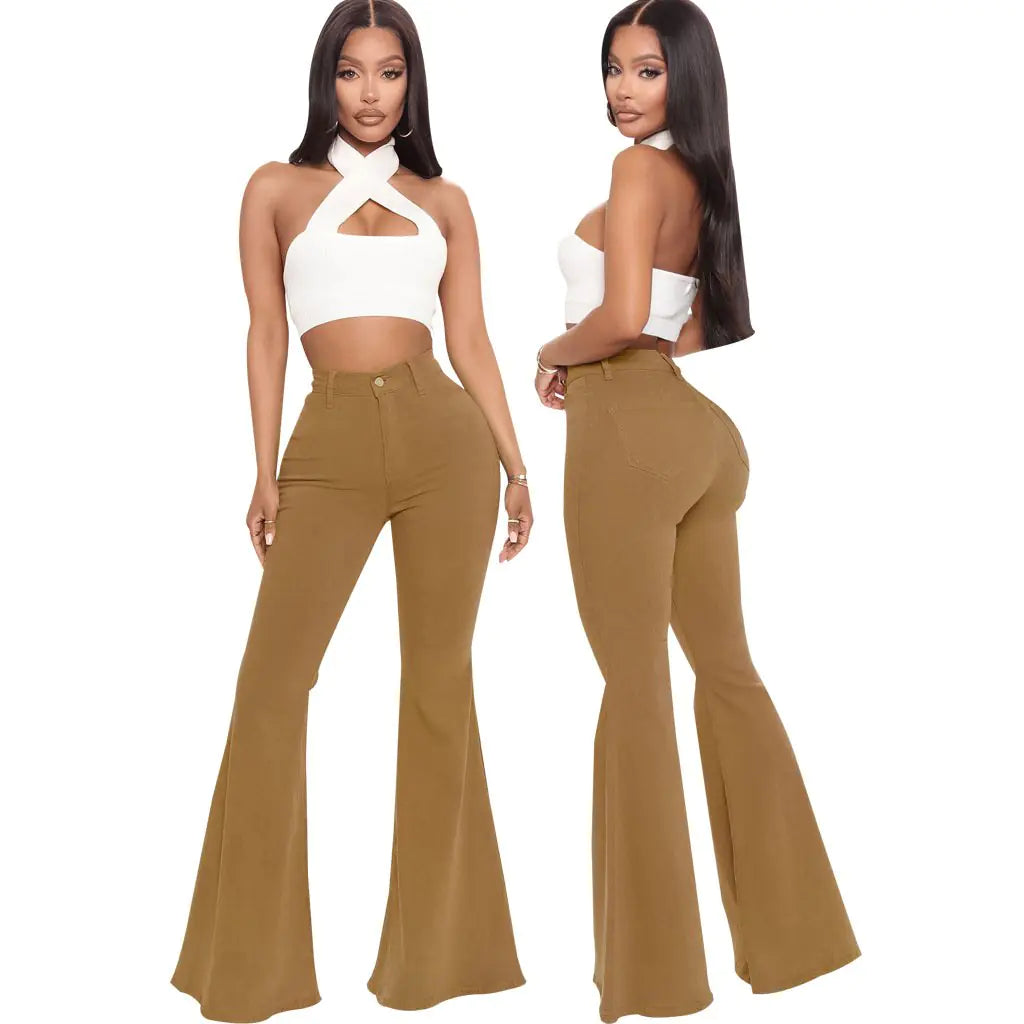 High Waist Slim Fit Fashionable All-Match Pants