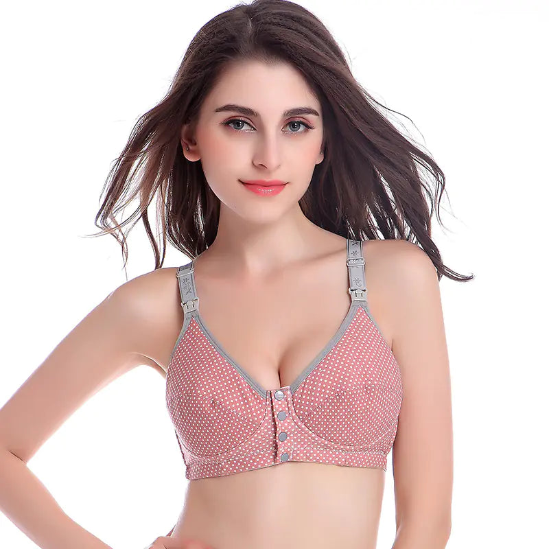 Front Opening Nursing Bra with Cotton Molded Cups