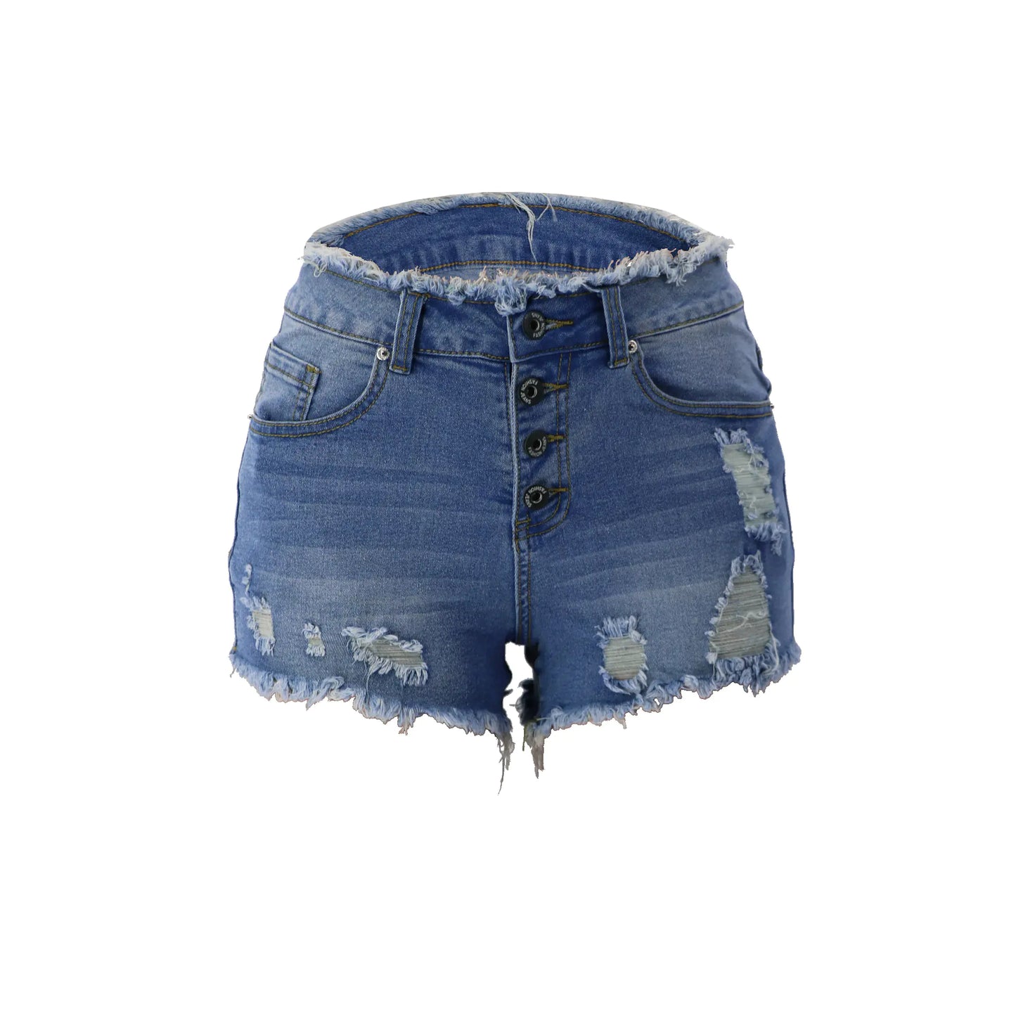 Fringe Women's Jeans with Buttons