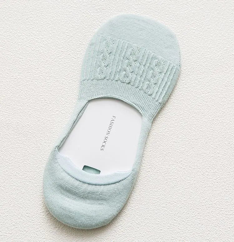 Ladies Non-Slip Invisible Silicone Shallow Mouth Socks