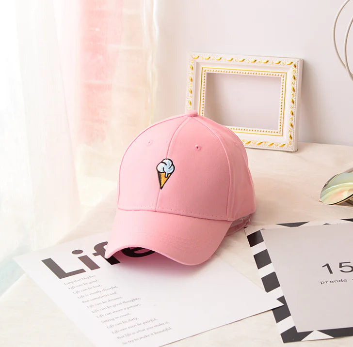 Ice Cream Hat, Baseball Cap, Duckbill Cap