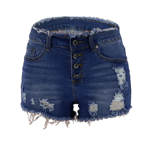 Fringe Women's Jeans with Buttons