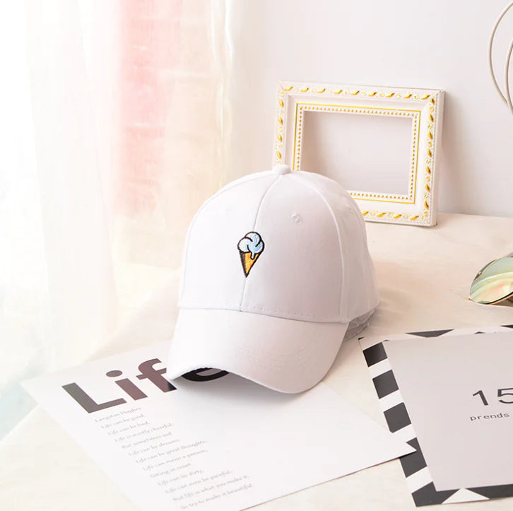 Ice Cream Hat, Baseball Cap, Duckbill Cap