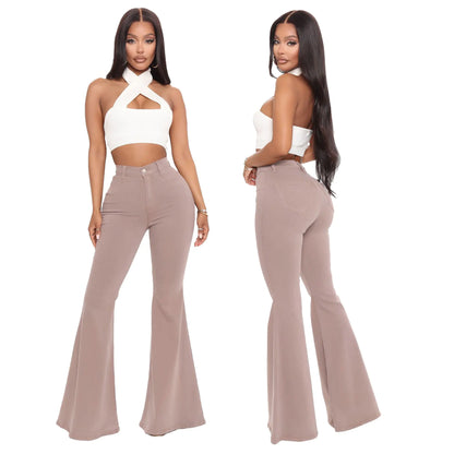 High Waist Slim Fit Fashionable All-Match Pants