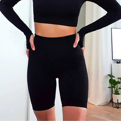 Seamless Long Sleeve Yoga Set for Fitness (New Arrival)