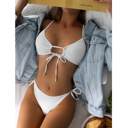 Drawstring Bikini Set