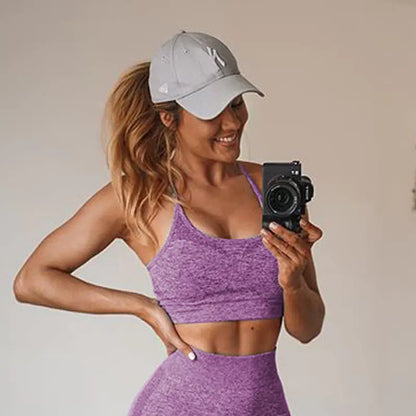 Seamless Long Sleeve Yoga Set for Fitness (New Arrival)