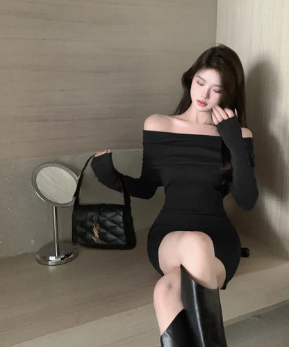 New Spring Sexy Off-Shoulder Bodycon Dress