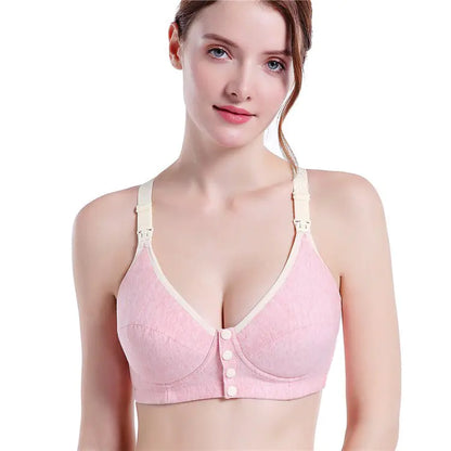 Front Opening Nursing Bra with Cotton Molded Cups