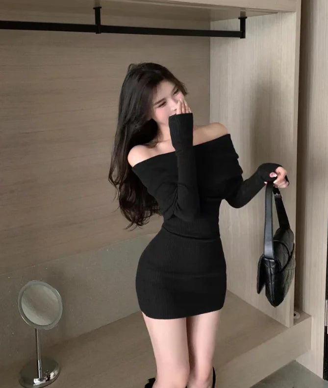 New Spring Sexy Off-Shoulder Bodycon Dress