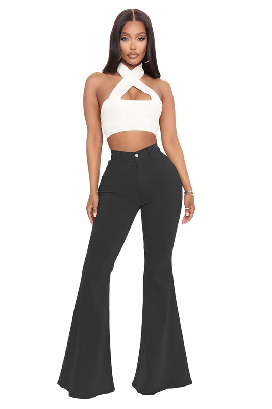 High Waist Slim Fit Fashionable All-Match Pants