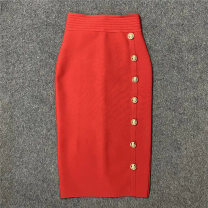 Slim Fit Bandage All-Match Hip Skirt