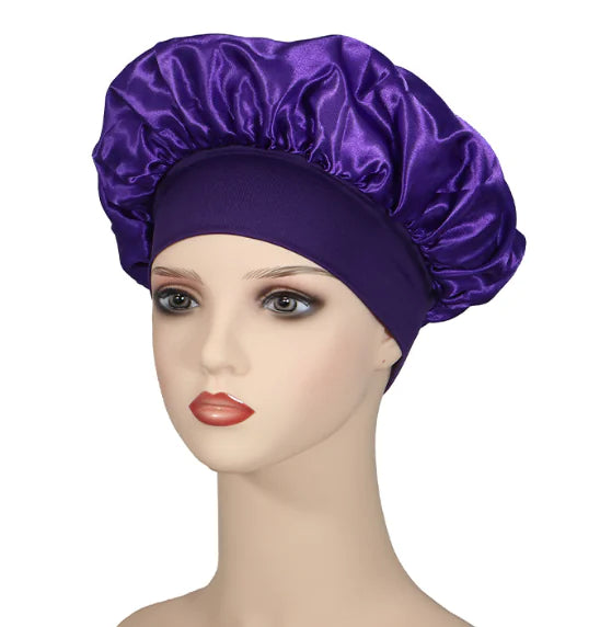 Wide-Edge Elastic Shower Cap