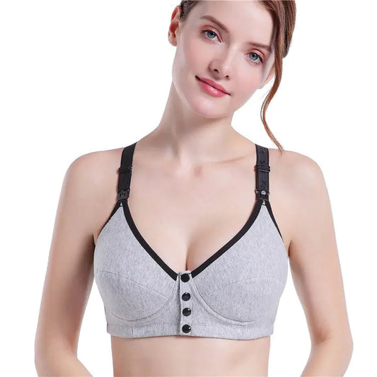 Front Opening Nursing Bra with Cotton Molded Cups