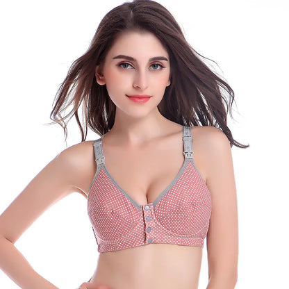 Front Opening Nursing Bra with Cotton Molded Cups